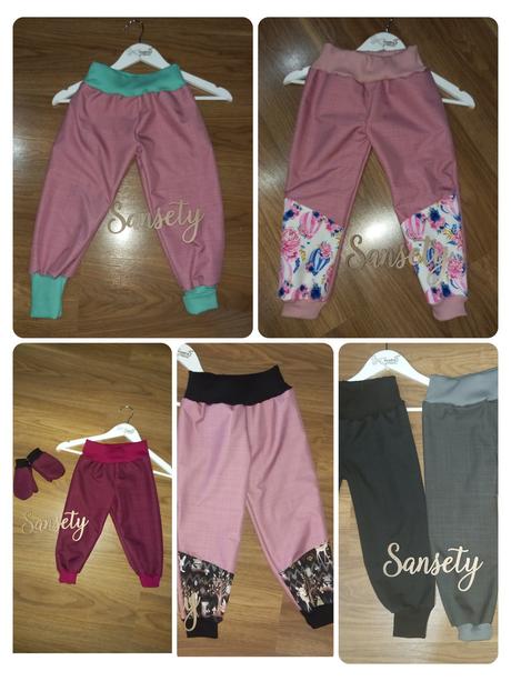 Softshell nohavice baranček, 80 - 158