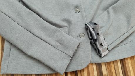 Sivé dievčenské sako, blejzer 170, h&m,170