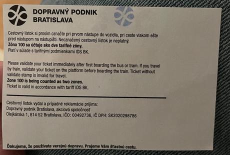 Predám 24-hodinový lístok mhd ba základný basic, 