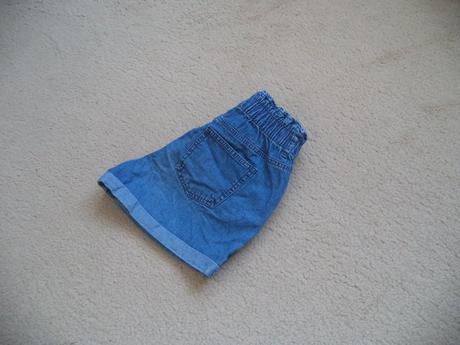 Krásne rifľové kraťasy princezná, 152