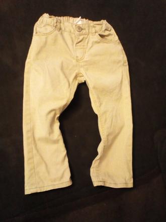 Béžové nohavice, h&m,86