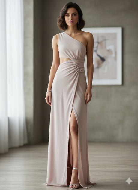 Ružové trblietavé šaty, s