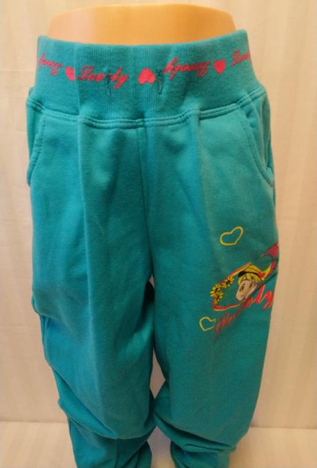 Modré tepláky lovely, n-feel, 116-122 cm, 122