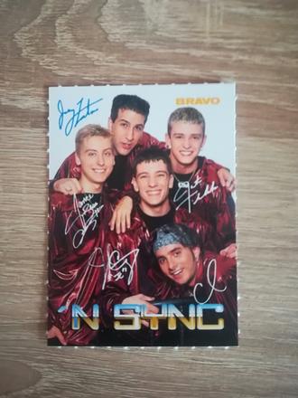 Kartička n sync,