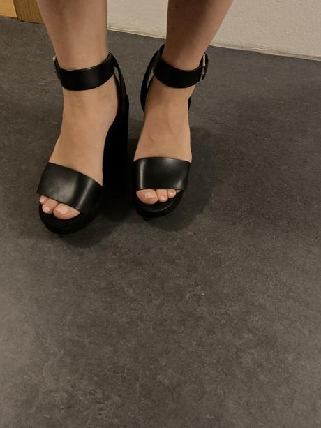 Sandále na podeste, zara,38