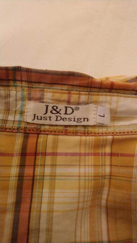 Dámska krémovo károvaná blúzka, just design, l