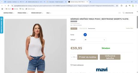 Kvalitne šortky mavi, m