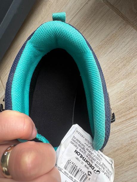 Quechua detská vysoká nepremokavá turistická obuv, quechua,39