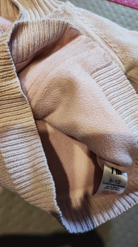 Zatepleny sveter, mothercare,80