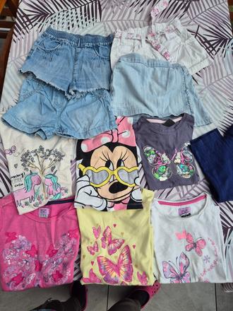 Letny set tričiek a kraťasy 110, 104–116