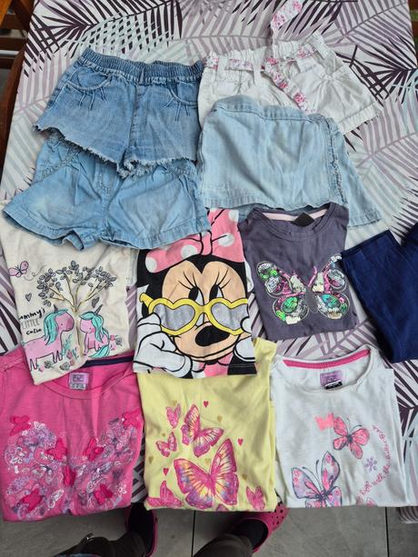 Letny set tričiek a kraťasy 110, 104–116