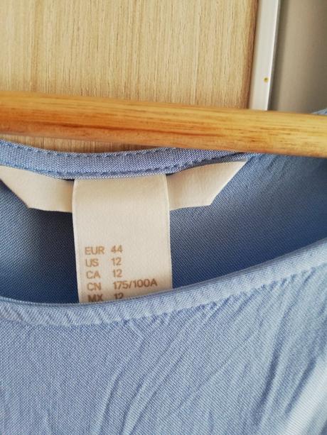 Modré šaty, h&m,44