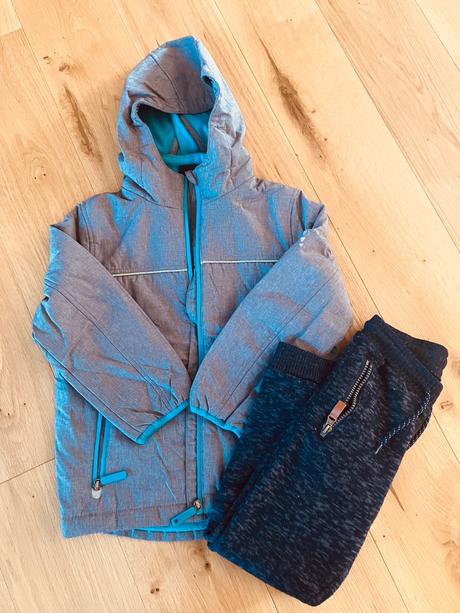 Zimná bunda + hrubé tepláčky grátis, kiki&koko,116