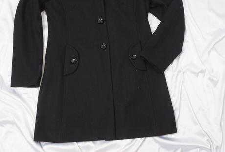 Kvalitný čierny kabát george, george,40