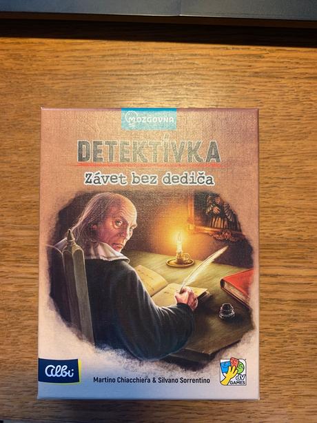 Spoločenská hra detektívka závet bez dediča,