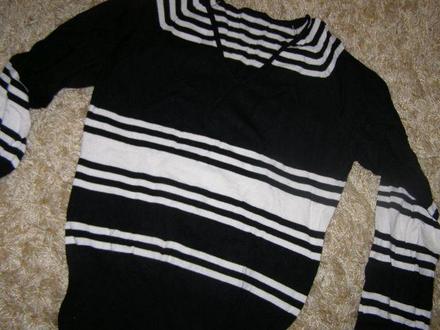 Čierno biely pulóver terranova, terranova,m