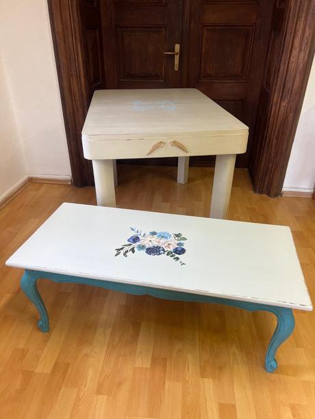 Drevený konferenčný stolik wildflowers,