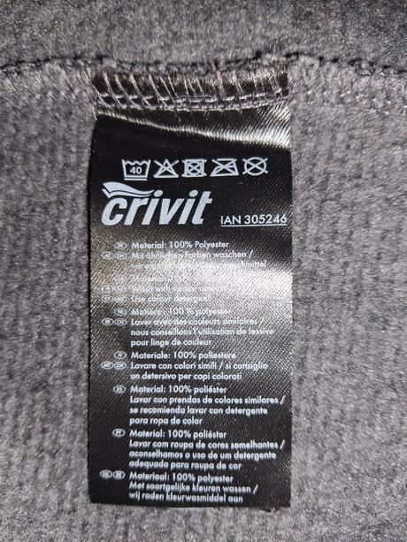 Dievčenská šedá mikina crivit., crivit,164