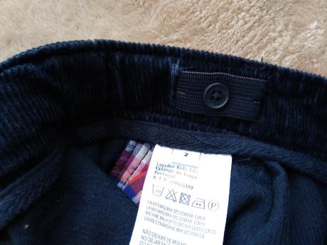 Krátke menčestrové nohavice lanidor č. 98/104, 98