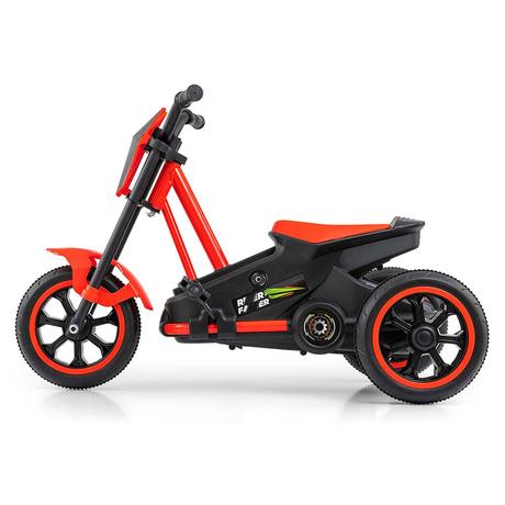 Detská šliapacia motokára go-kart rider červená,