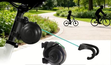 Ťažné lano navíjacie na bicykel,