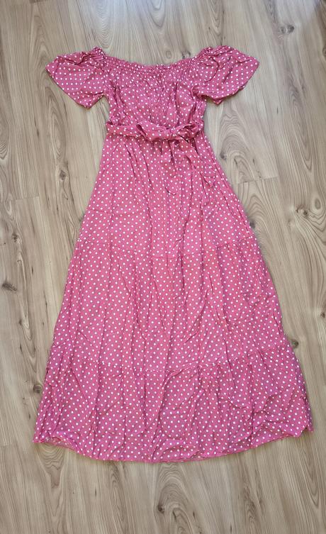 Letné bodkované šaty, 36 / 38 / m / s