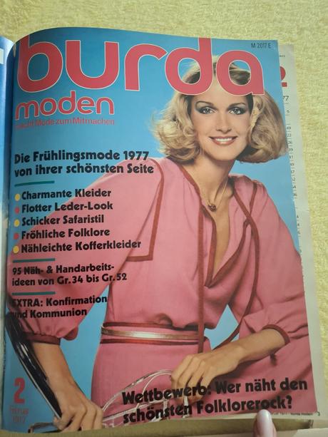 Zväzok retro burdy 1977 (1. polrok, čísla 1-6), 