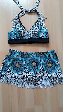 Plavky so sukničkou, bonprix,38