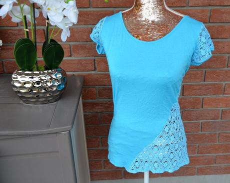 Tričko s krajkou-m/l, m