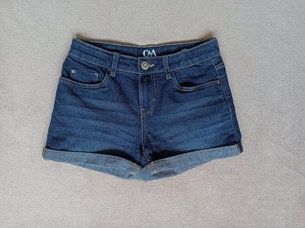 Krátke rifľové nohavice c&a veľ. 140/146, c&a,140