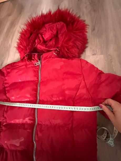 Červená teplá bunda, xxxl