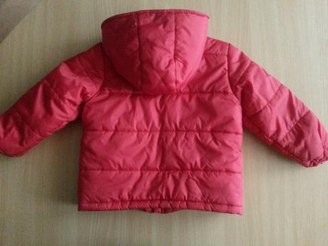 Teplá červená bunda, veľ. 86, 86