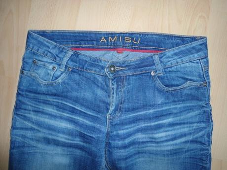 Dámske tmavomodré rifle, amisu,m