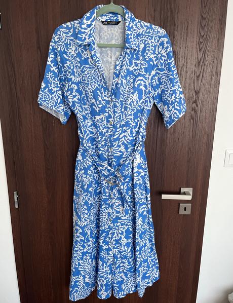 Ľanové šaty zara, zara,m