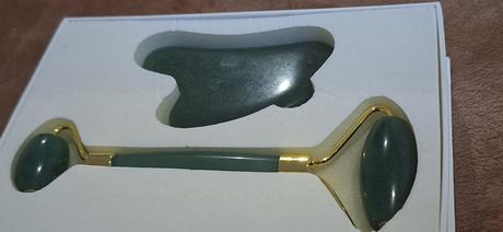 Gua sha & roller jadeit naturalny kamen, 