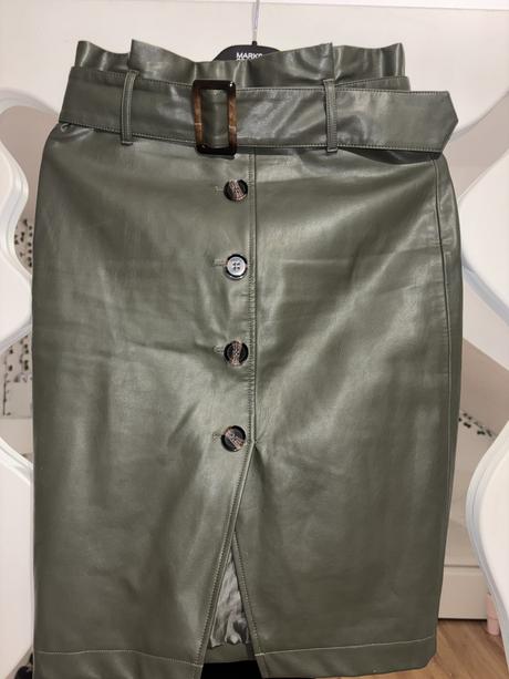 Koženková midi sukňa orsay m, orsay,m