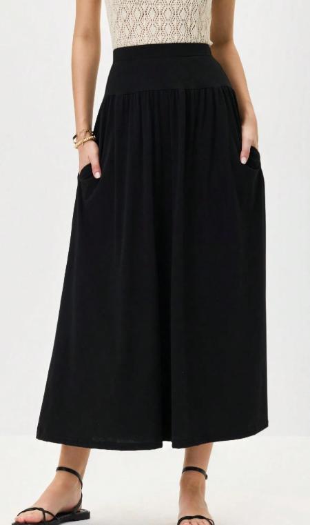 Sukňa dlhá čierna, xl