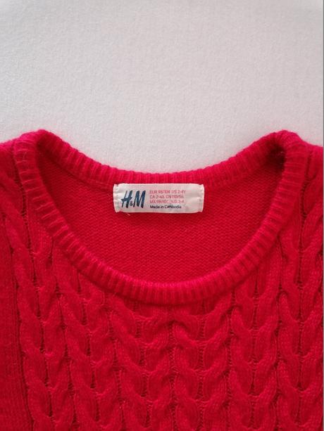 Úpletové šaty 98/104, h&m,98