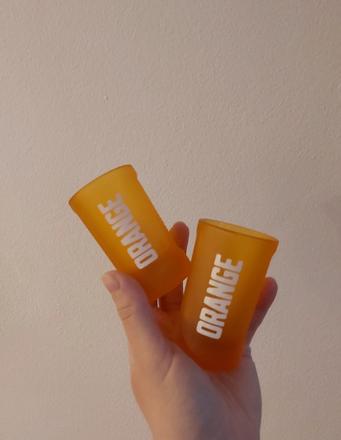 Limitovaná edícia jägermeister "orange" panáky,