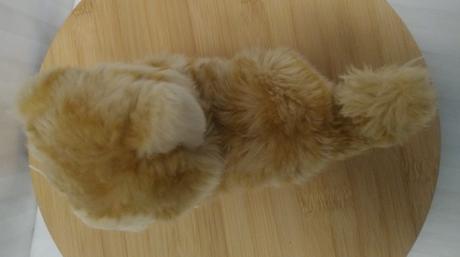 Plyšová hnedá mačka so srdiečkom, pia pia, 19 cm, 