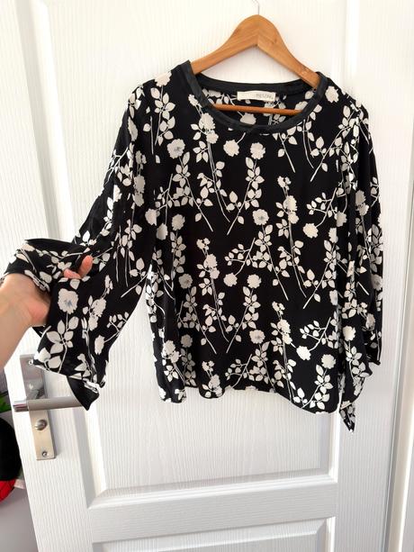 Luxusná hodvábna blúzka pieszak, 38