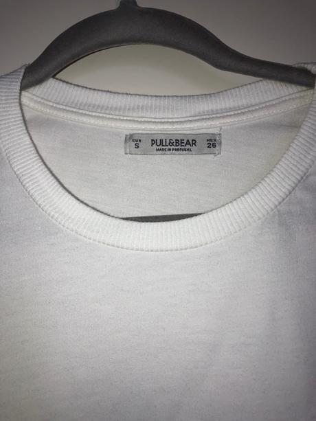 Kratšie tričko/mikina, pull&bear,s