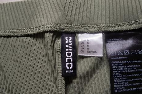 Vrúbkované nohavice h&m divided, h&m,m
