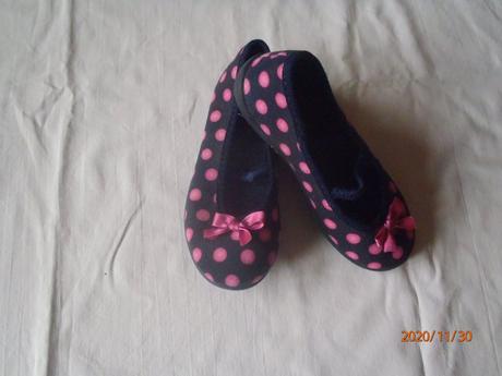 Modré bodkované balerinky, 29