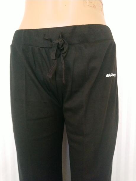 Dámske čierne tepláky sport, era fashion, m, m