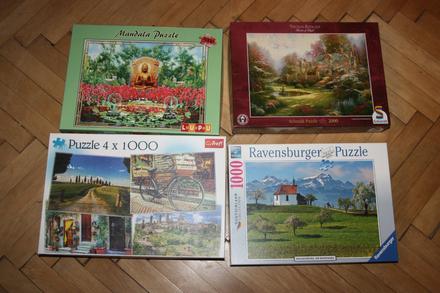 Balík 5 ks puzzle 4x1000 + 1x 2000, 