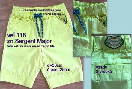 Šortky veĺ.116, zn.sergent major, sergent major,116