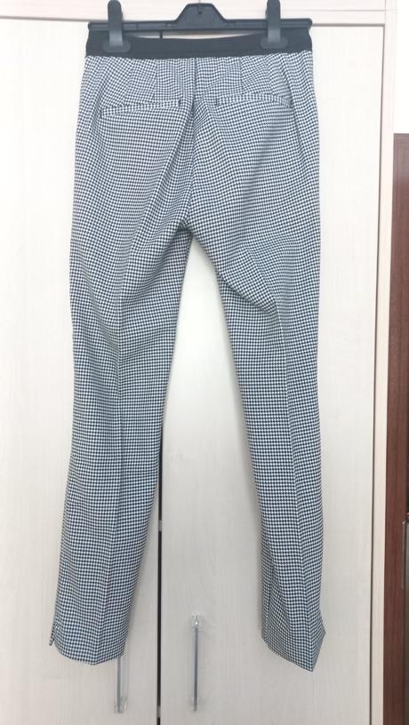 Elegantné nohavice xs, zara - čiernobiele, zara,xs