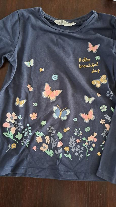 Tričko s dlhým rukávom, h&m,122