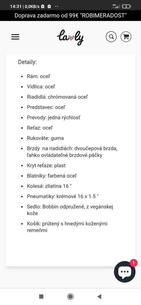 Retro bicykel bobbin 16, 16